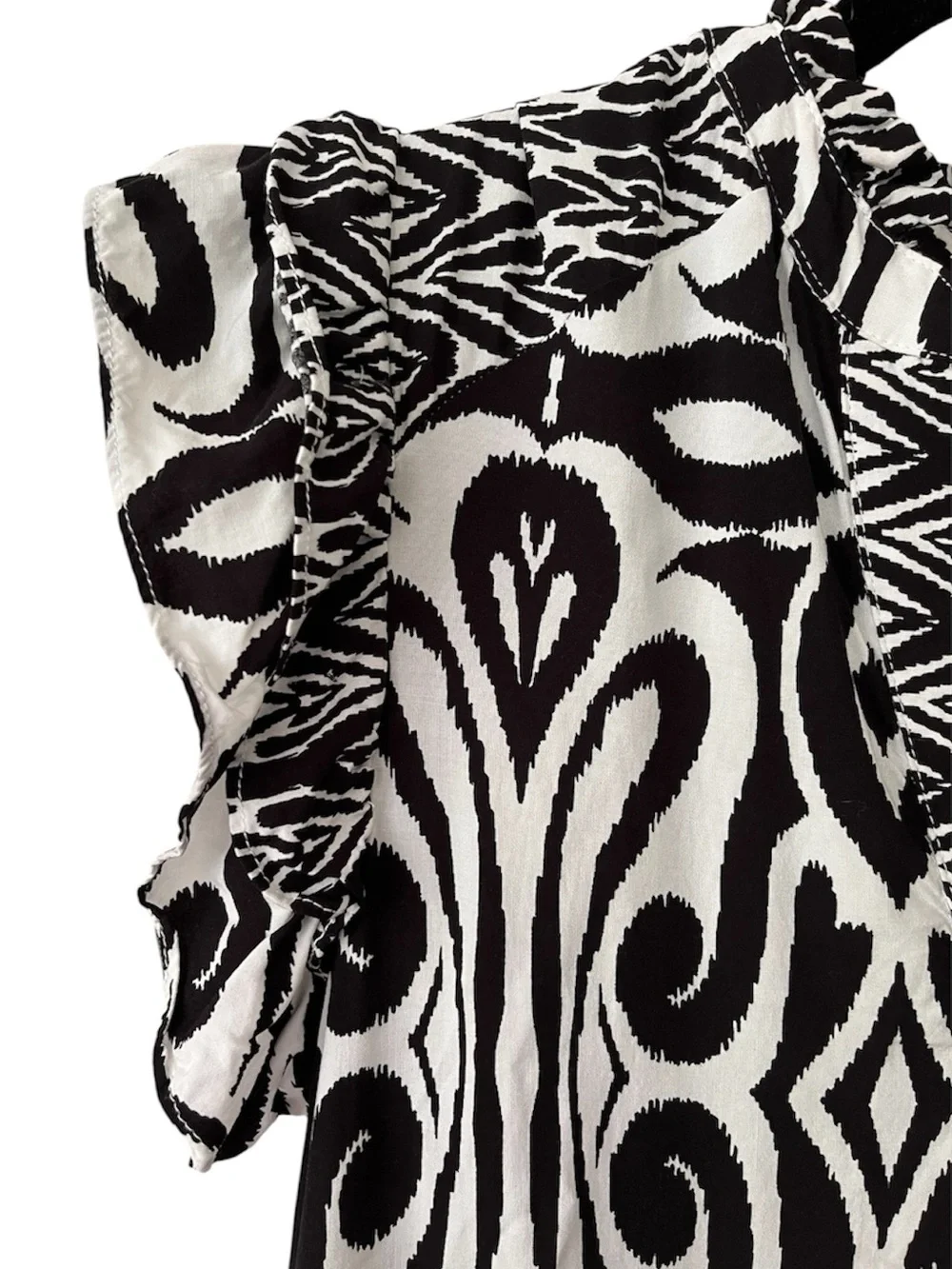 UMGEE Black & White Patterned Women’s Dress, Midi/Maxi length, EUC, Size Medium - Picture 3 of 10